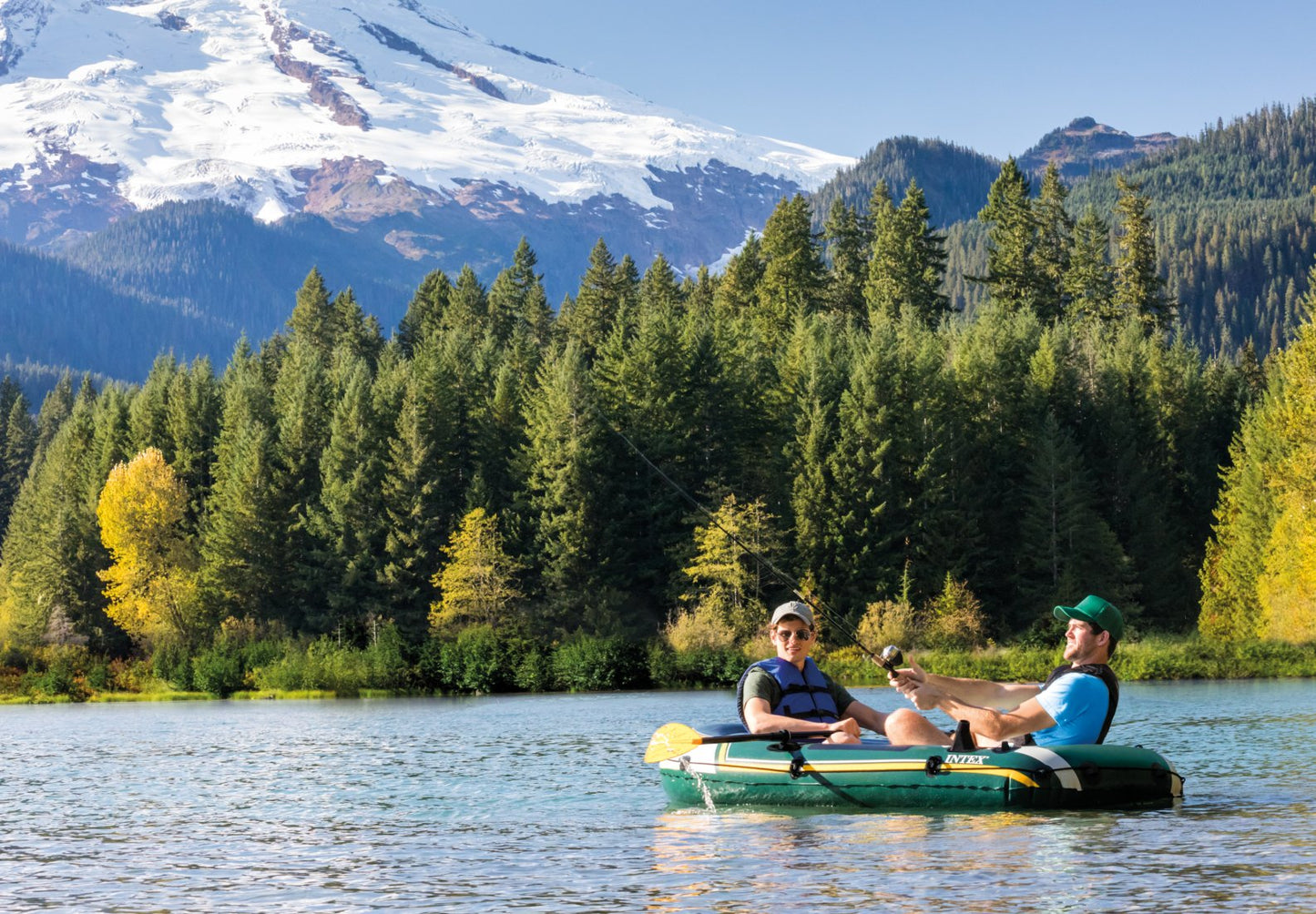 Intex Seahawk 2 Inflatable Boat Set, 2 Person, 240KG payload, #68347